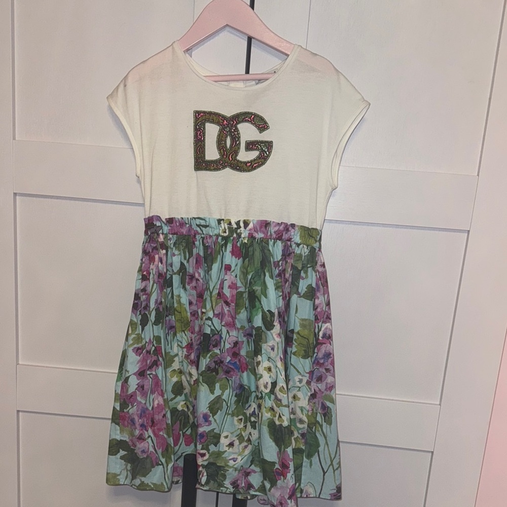 Cream Pleated Sundress with Dolman Sleeves and Crew Neck